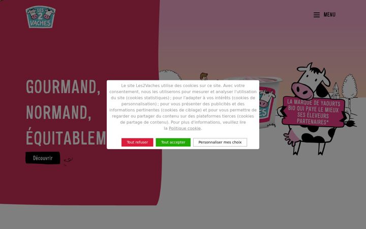 Screenshot of les2vaches.com