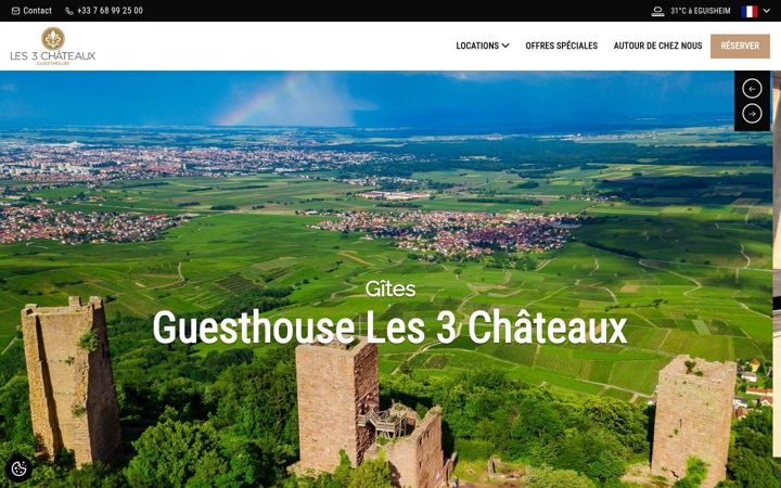 Screenshot of les3chateaux.fr