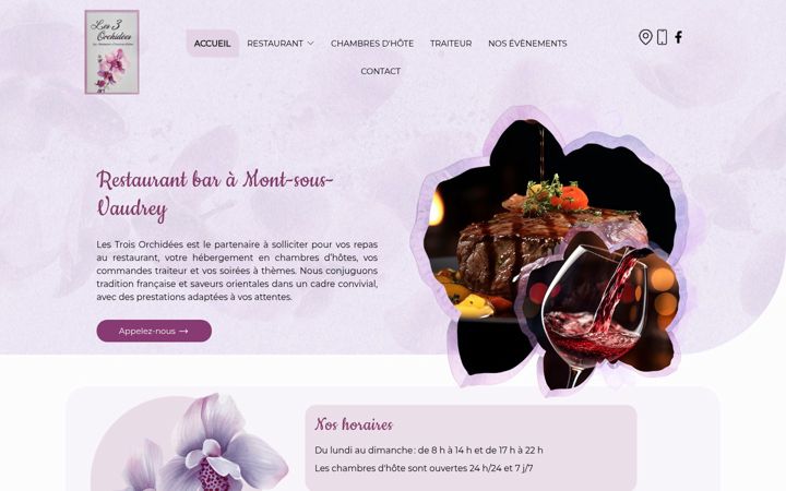 Screenshot of les3orchidees.fr
