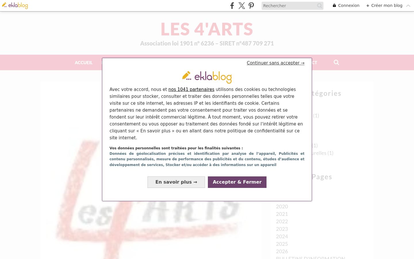 Screenshot tal-banner tal-kunsens muri qabel kwalunkwe interazzjoni