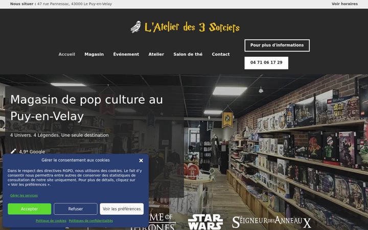 Screenshot of les4fondateurs.fr
