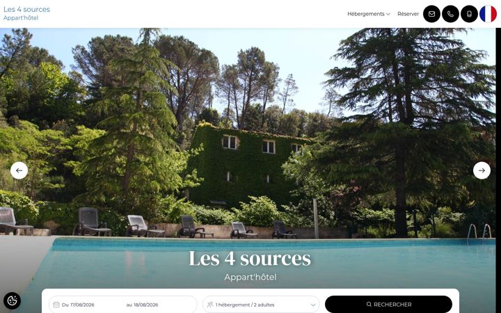 Screenshot of les4sources.com