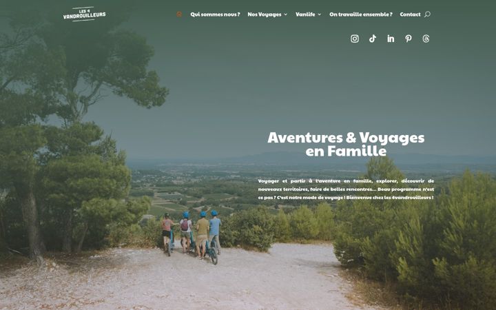 Screenshot of les4vandrouilleurs.fr