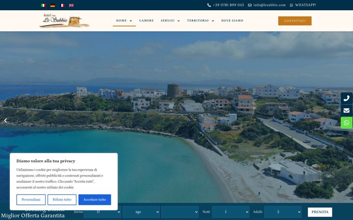 Screenshot of lesabbie.com