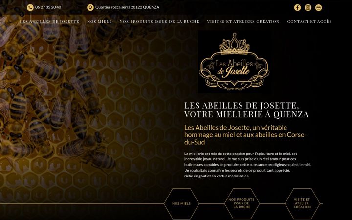 Screenshot of lesabeillesdejosette.fr