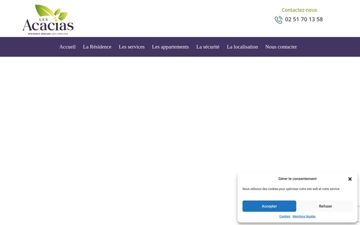 Screenshot of lesacacias-residenceservices.com