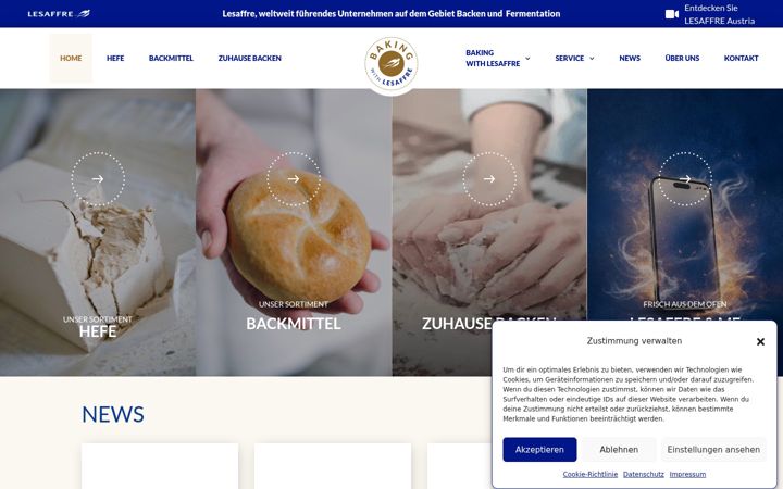Screenshot of lesaffre.at