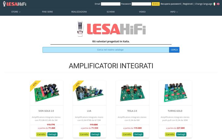 Screenshot of lesahifi.com