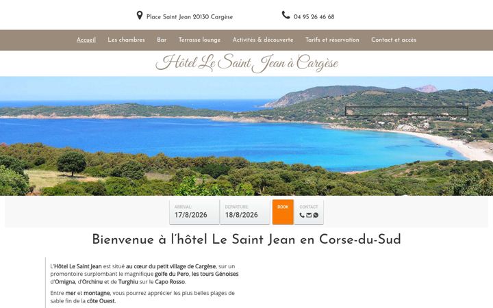 Screenshot of lesaintjean.com