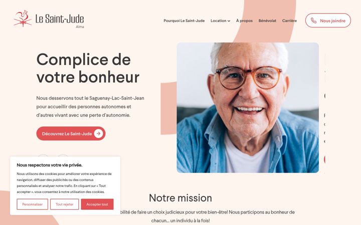 Screenshot of lesaintjude.com