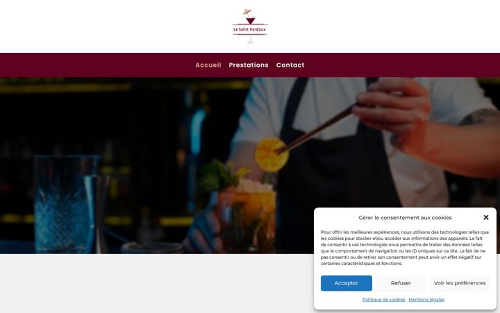 Screenshot of lesaintpardoux24.fr