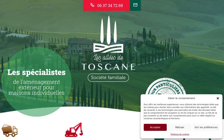 Screenshot of lesalleesdetoscane.fr