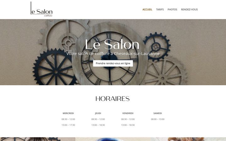 Screenshot of lesalon-coiffure.ch