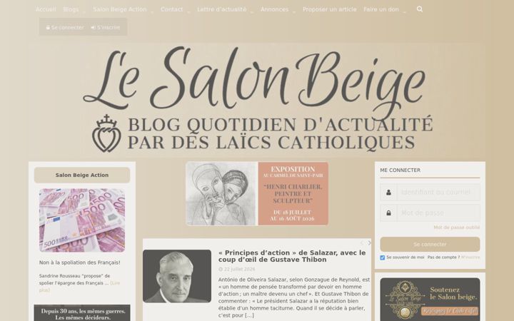 Screenshot stránky lesalonbeige.fr