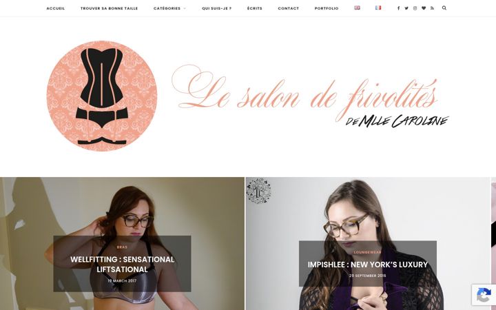 Screenshot of lesalondefrivolites.com