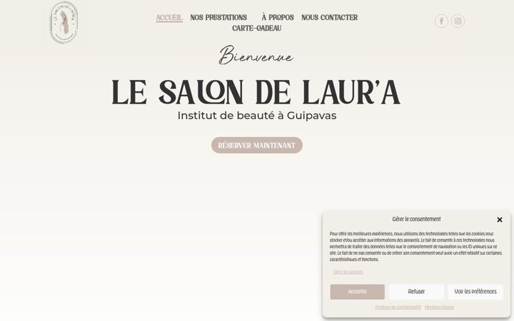 Screenshot of lesalondelaura.fr
