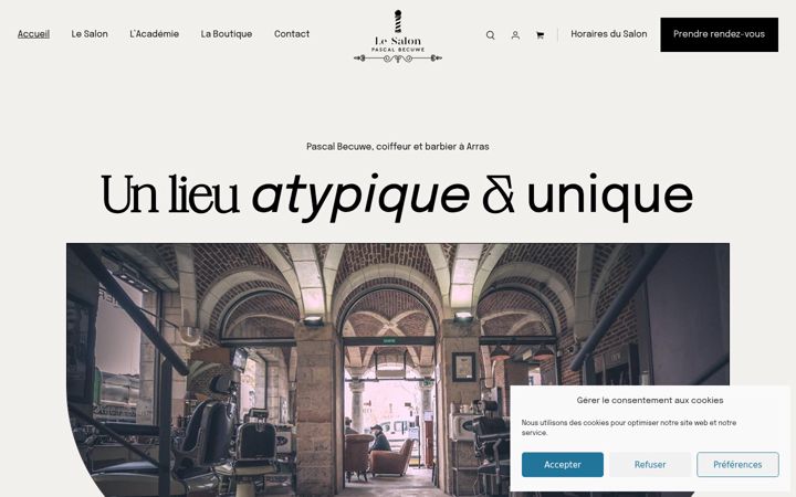 Screenshot of lesalonpascalbecuwe.com