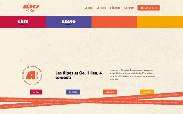 Screenshot of lesalpesetcie.com