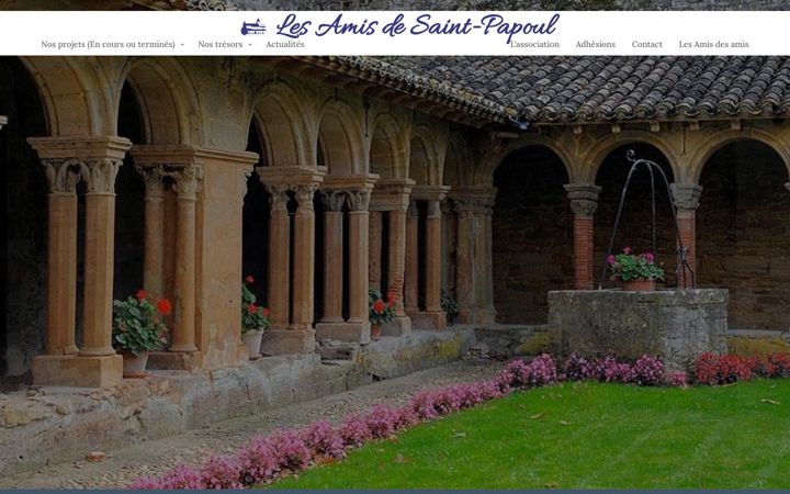 Screenshot of lesamisdesaintpapoul.fr
