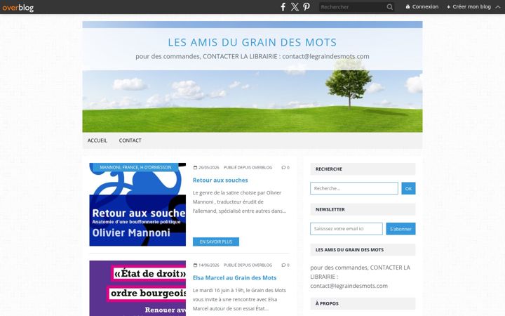 Screenshot of lesamisdugraindesmots.fr