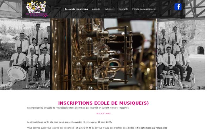 Screenshot of lesamismusiciens.com