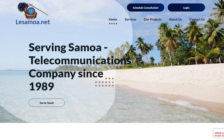 Screenshot of lesamoa.net