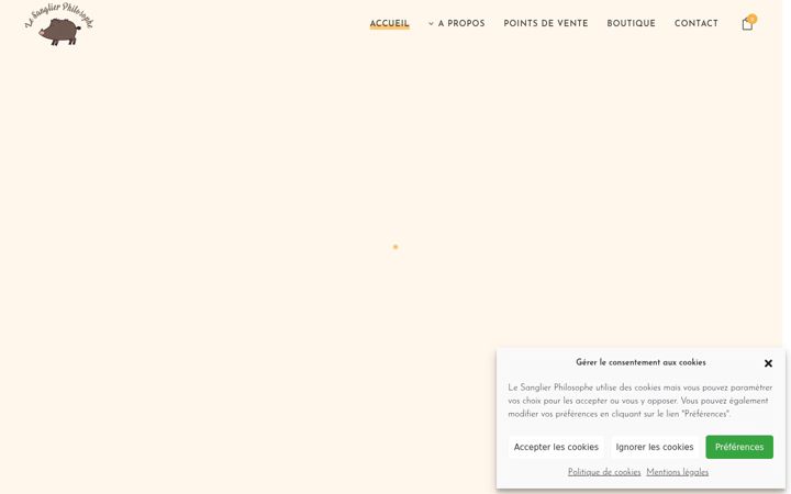 Screenshot of lesanglierphilosophe.com