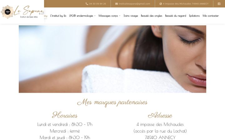 Screenshot of lesapanainstitut.fr