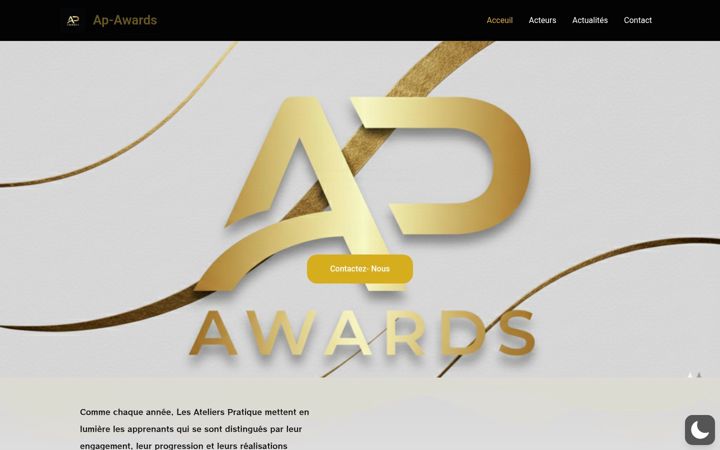 Screenshot of lesapawards.com