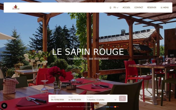 Screenshot of lesapinrouge.com