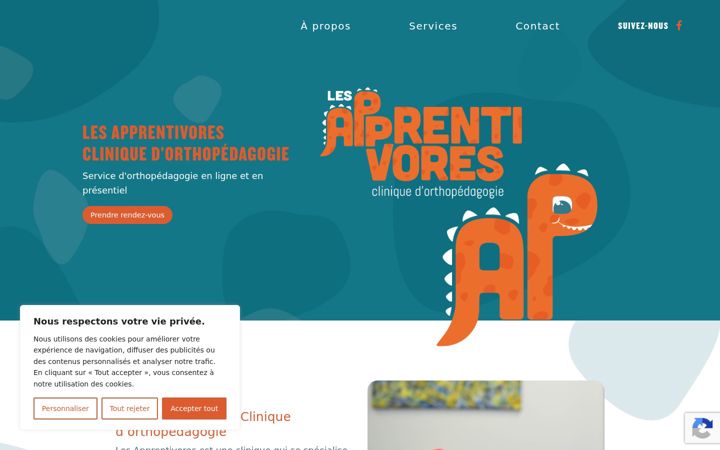 Screenshot of lesapprentivores.com