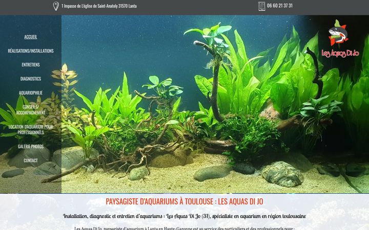 Screenshot of lesaquasdijo.fr