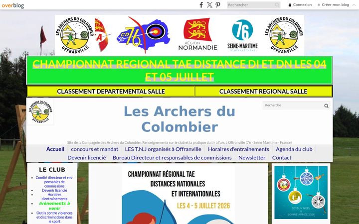 Screenshot of lesarchersducolombier.fr
