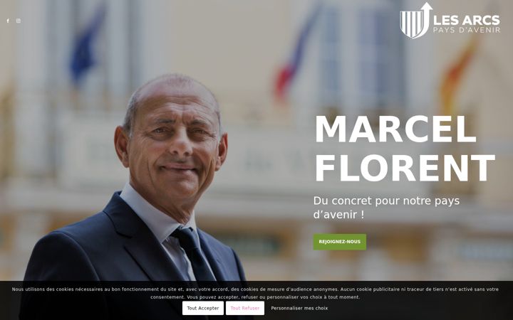 Screenshot of lesarcspaysdavenir.fr