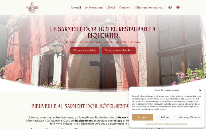 Screenshot of lesarmentdor.com
