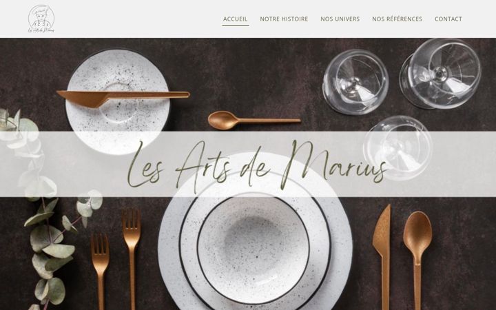Screenshot of lesartsdemarius.fr