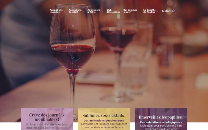 Screenshot of lesateliersdebacchus.com