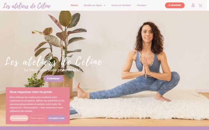 Screenshot of lesateliersdeceline.com