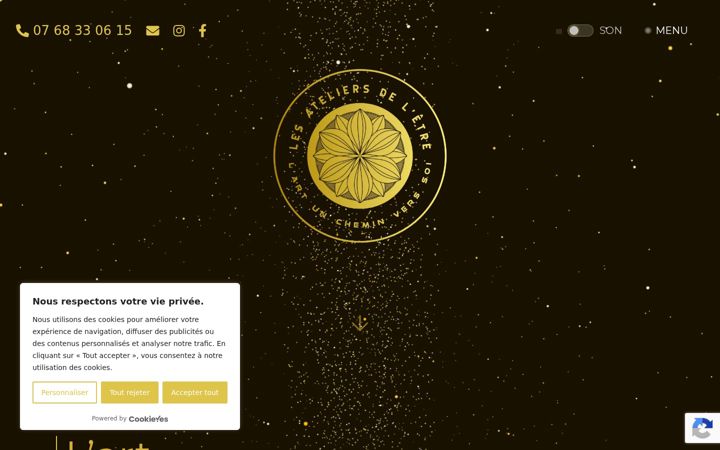 Screenshot of lesateliersdeletre.fr