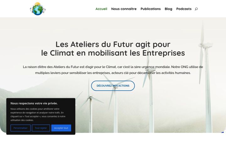Screenshot of lesateliersdufutur.org
