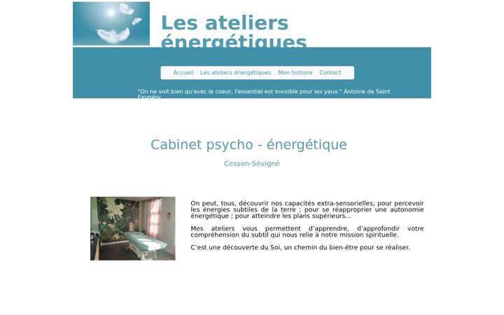 Screenshot of lesateliersenergetiques.fr