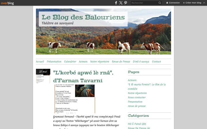 Screenshot of lesbalouriens.com