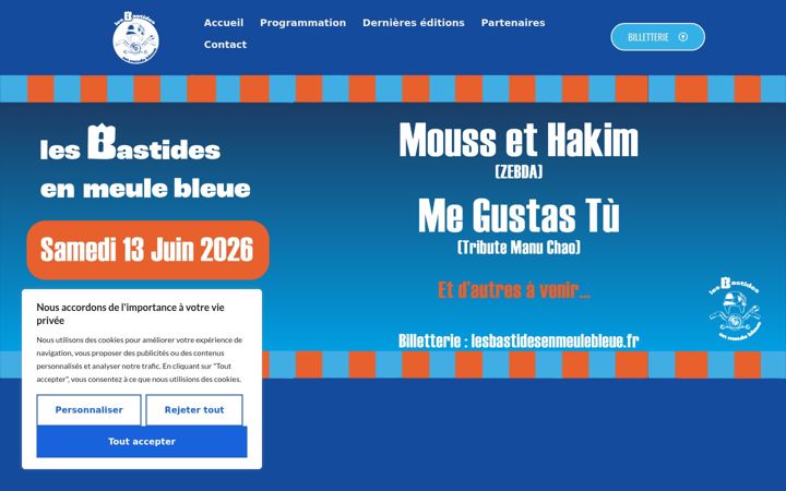 Screenshot of lesbastidesenmeulebleue.fr