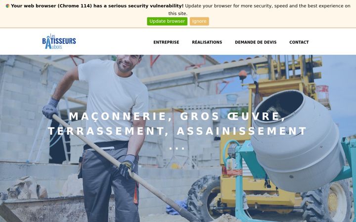 Screenshot of lesbatisseursaubois.fr
