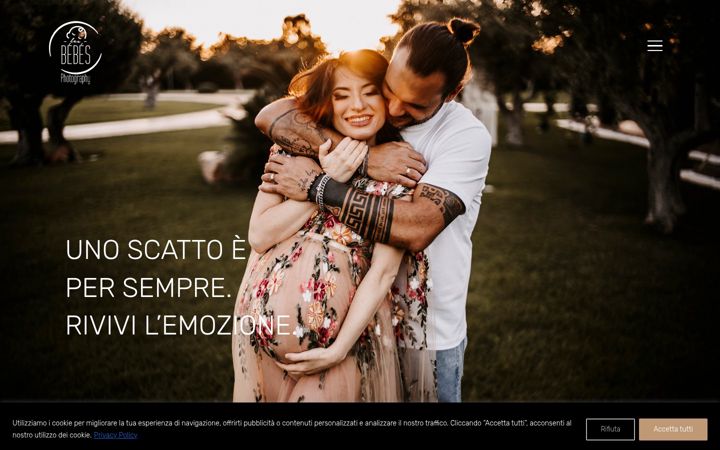 Screenshot of lesbebesphotography.it