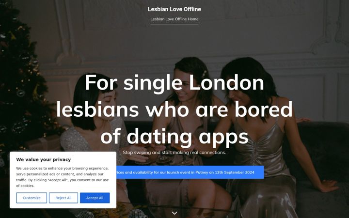 Screenshot of lesbianloveoffline.co.uk