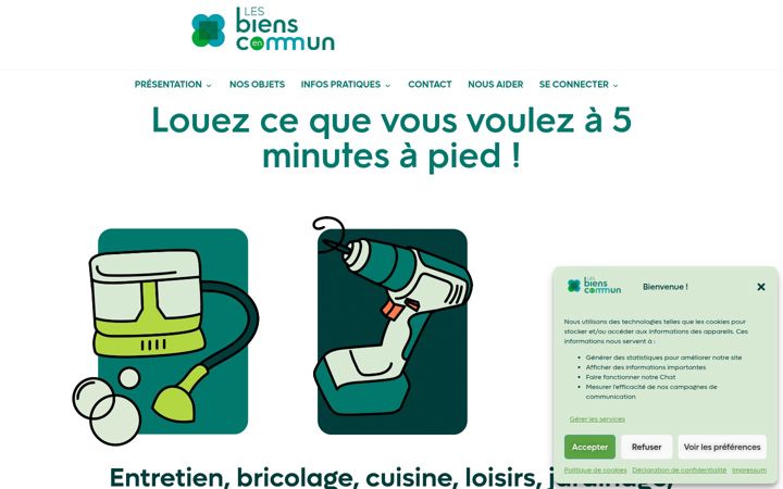 Screenshot of lesbiensencommun.com
