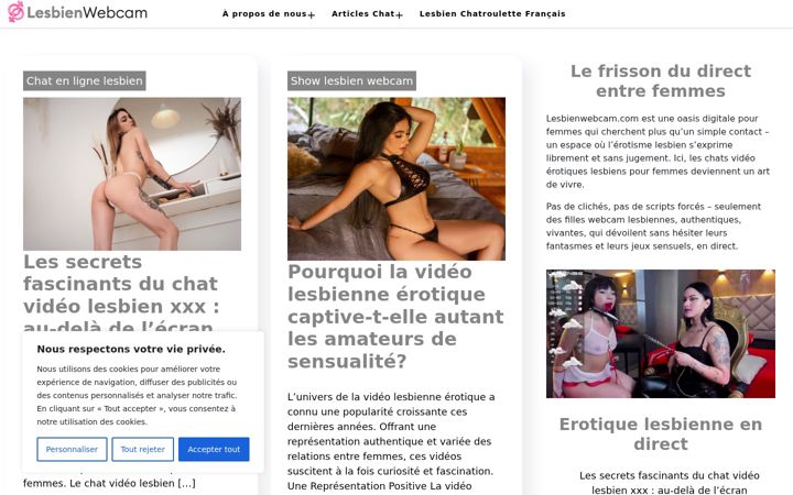 Screenshot of lesbienwebcam.com