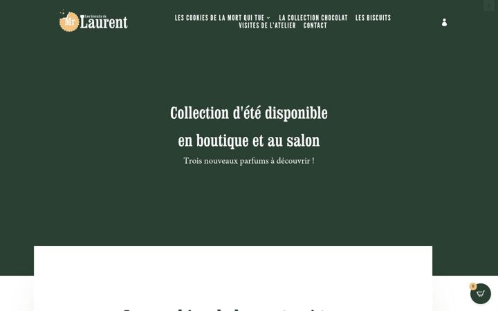 Screenshot of lesbiscuitsdemrlaurent.com