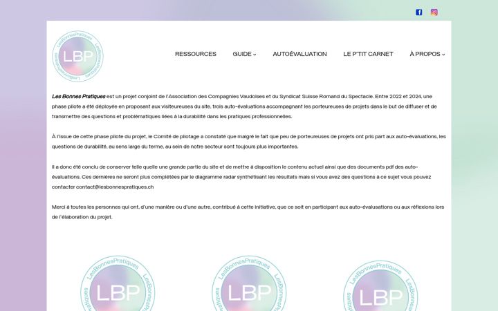 Screenshot of lesbonnespratiques.ch